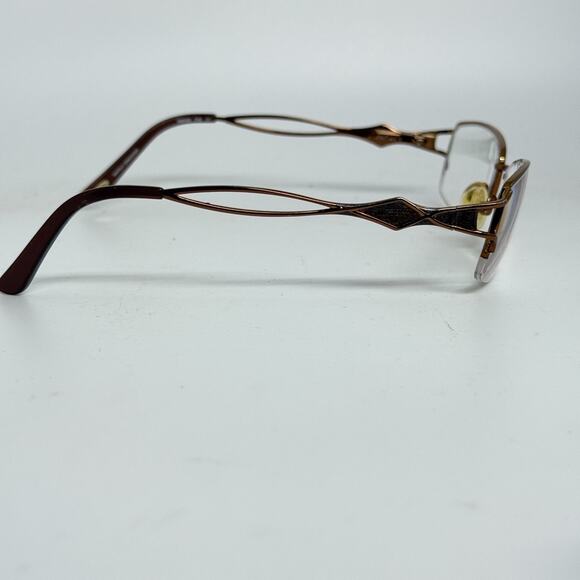 Emozioni By Safilo EM4363 FV8 BROWN 57-18-140 Eyeglasses Frames H18846 - Picture 4 of 8